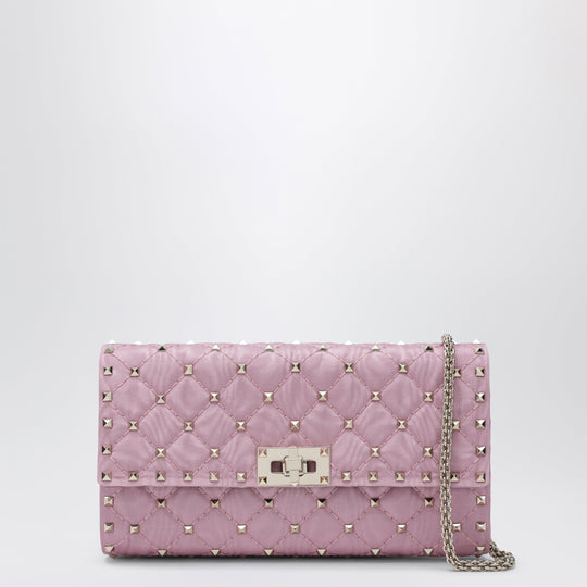 Pink Rockstud Spike Crossbody Bag