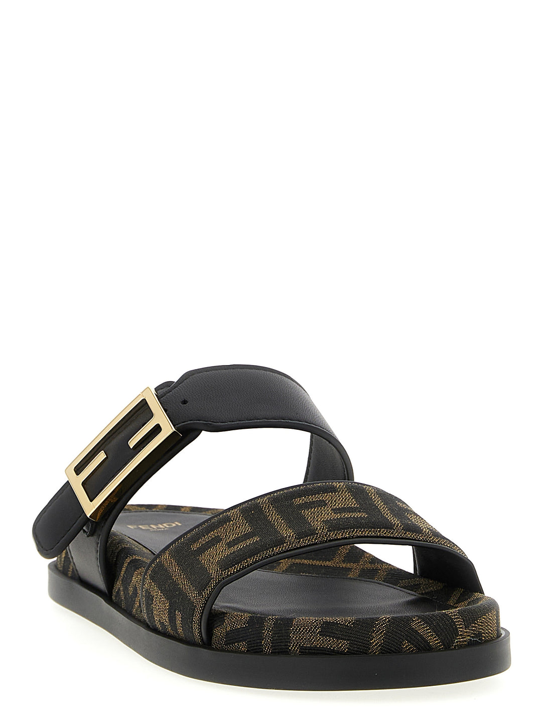Fendi Fendi Feel Sandals - Brown | a97aeebb3cc3e637d0fef7833c5134cc689dfbdf