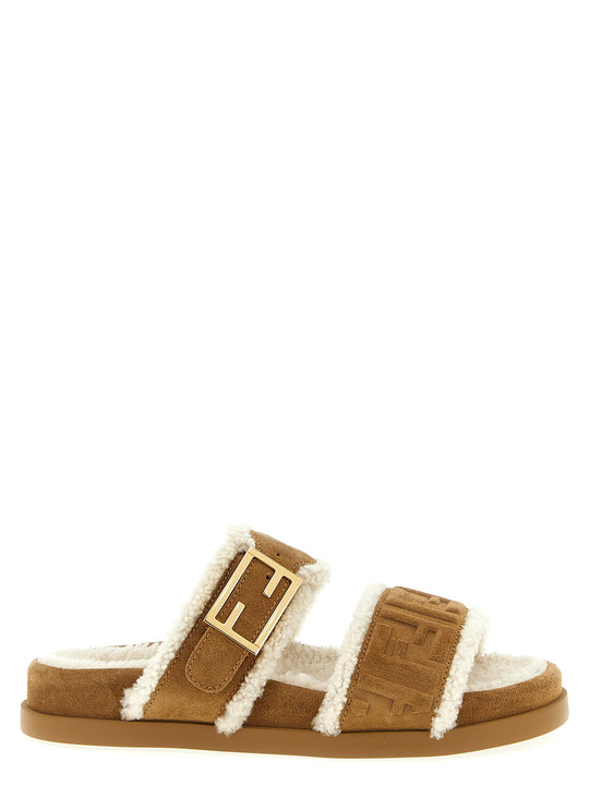 Fendi Feel Sandals Beige