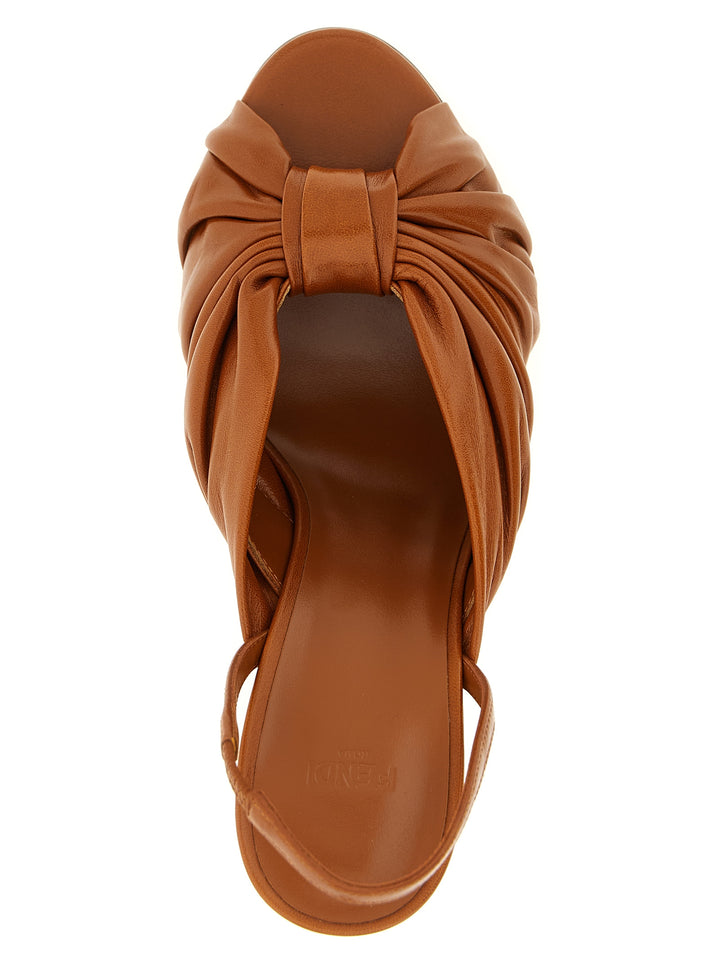 Fendi Fendi Arco Sandals - Brown | 784eb5ef2bd7d5d7f2ea0837da424a17186ee2e6