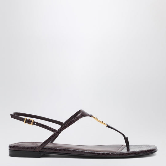 Fendi F Fold Dark Purple Sandal