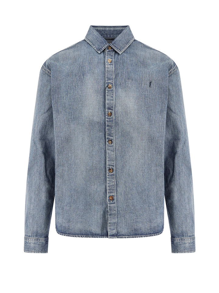 Saint Laurent Shirts - Blue and green | 8eb5b944e7b600118fa842aae5997a159ac21527