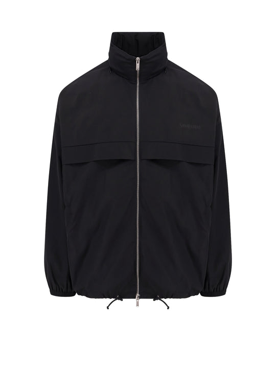 Nylon Jacket With Logo On The Front