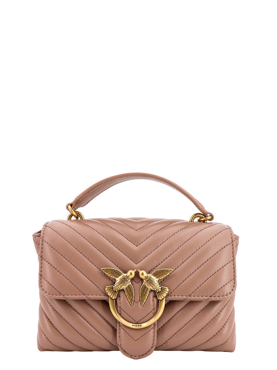 Matelassã© Leather Handbag With Iconic Love Birds Buckle