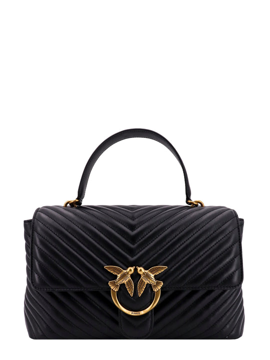 Matelassã© Leather Handbag With Iconic Love Birds Buckle