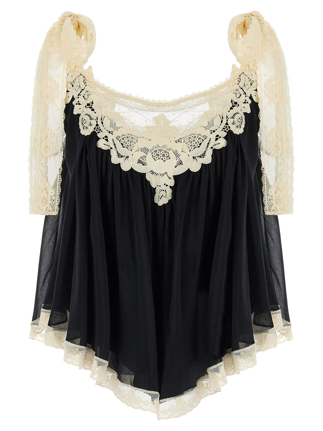 Zimmermann Roselight Tops - White/Black | c5e8d106af6573d5e33140466b6d2a2223711da9