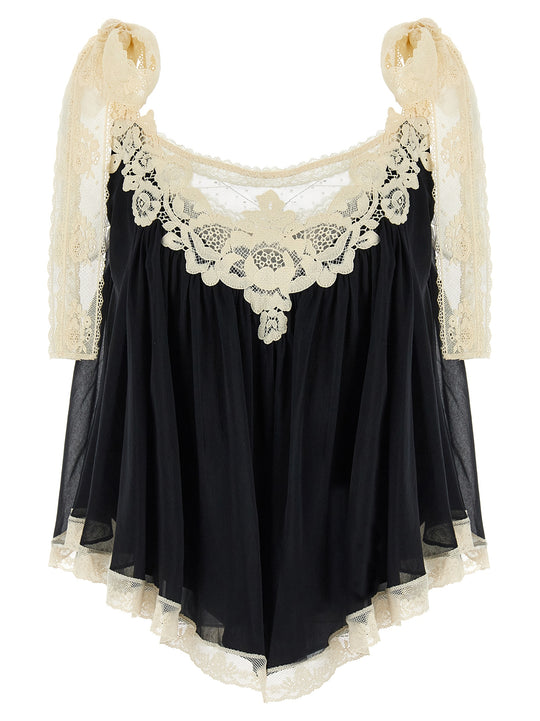 Roselight Tops White/Black
