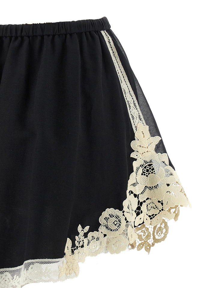 Zimmermann Roselight Bermuda and Short - White/Black | 0c920ef922fe37da6c3a06cdcabe9ab0b43c294c