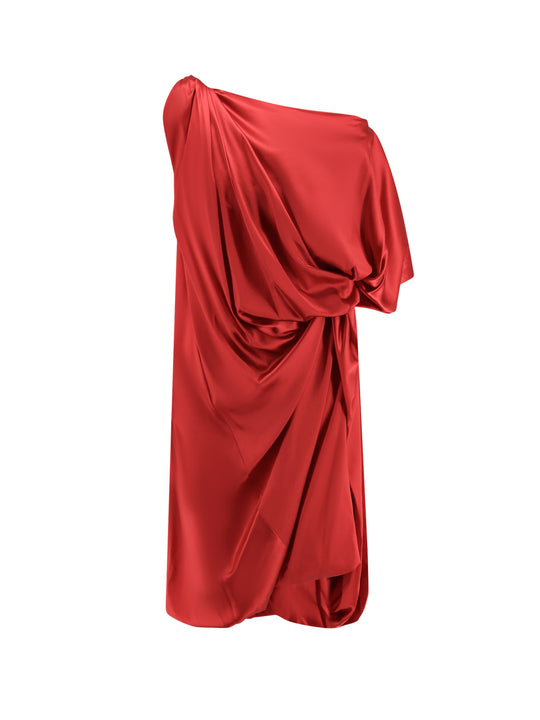 Dalant Silk Dress With Lateral Knot