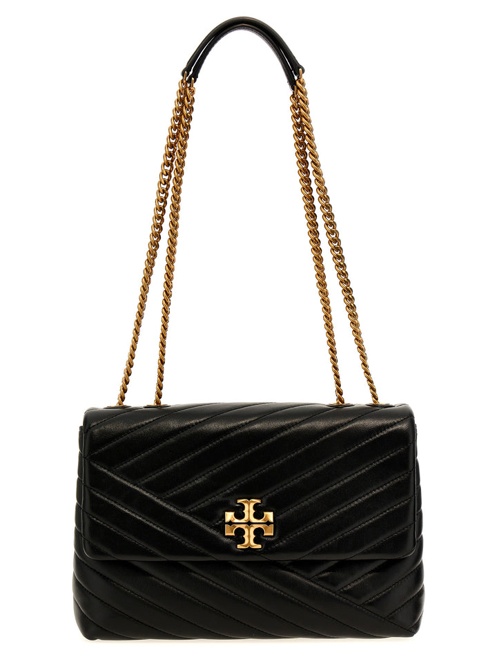 Tory Burch Kira Chevron Convertible Crossbody Bags - Black | 866eb381eda1a095f8d247b3d39e906dd0cb935c