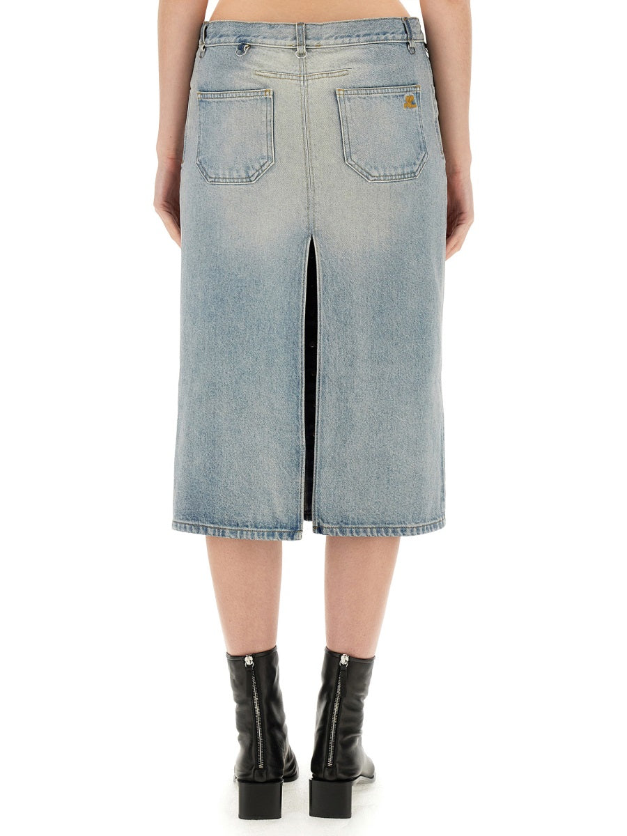 CourrèGes Skirts - Denim | c3a791c9f6deb0b7da14df7dc1170b2b6a4641b7