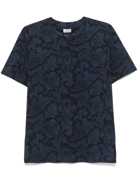 T-Shirt With Paisley Print