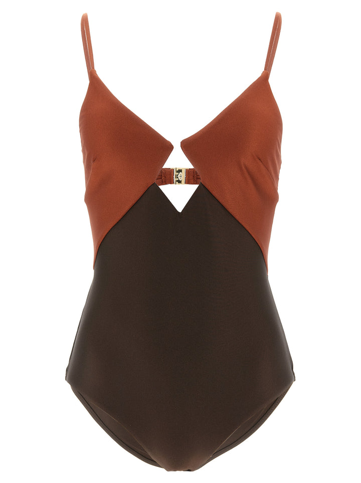 Zimmermann Aster Beachwear - Brown | f60c78e07a0c768b82c716a2ffec3861a92c4039