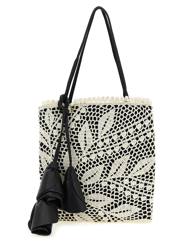 Magda Butrym Julia Hand Bags - White/Black | afb7e2aa4dafc5693f9457289484945ea86b9334