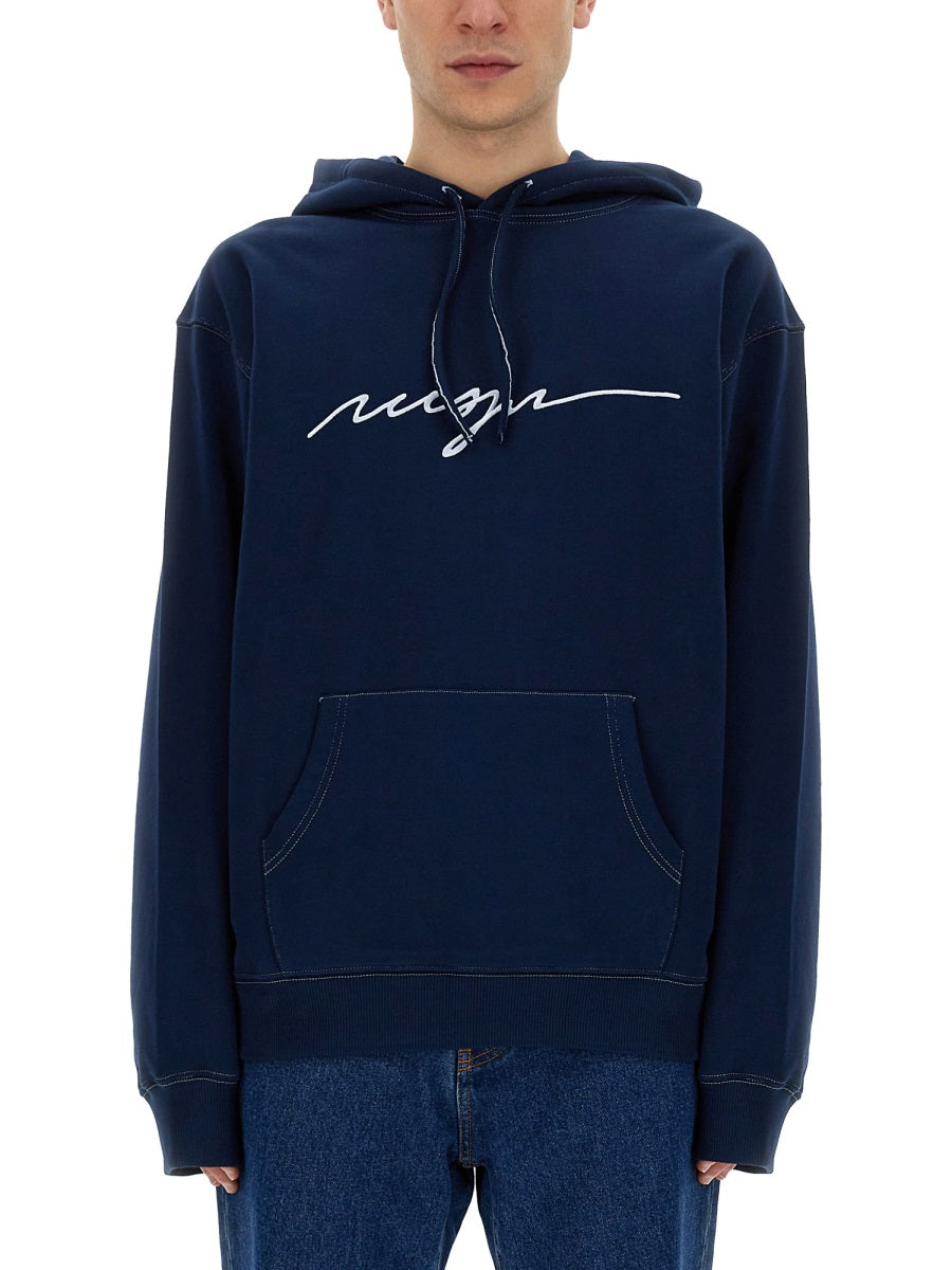 MSGM Sweatshirts - Blue | Wanan Luxury
