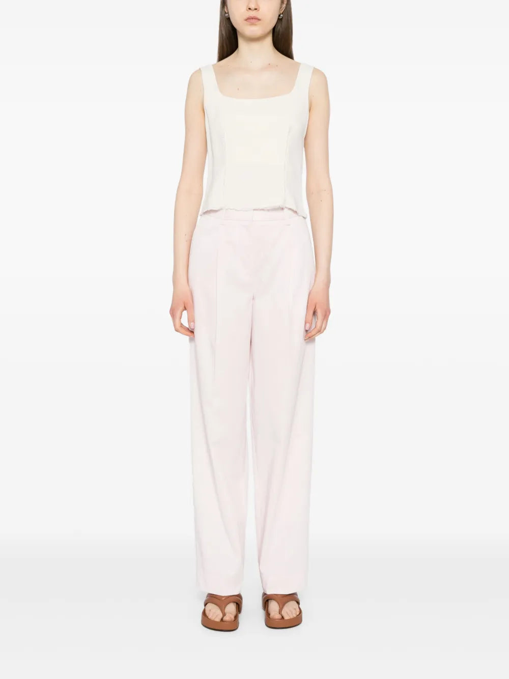 Toteme Wide leg - Nude & Neutrals | 00e69a0722b102487b59f1e7a664be23fdc161ab