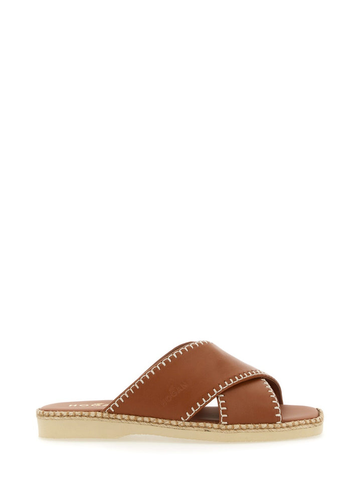 Hogan Sandals - Brown | Wanan Luxury
