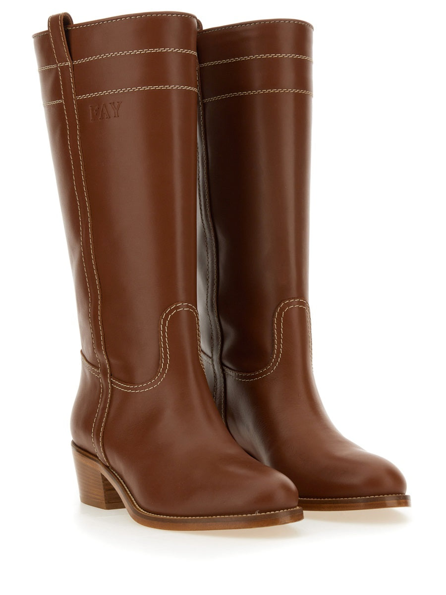 Fay Boots - Brown | Wanan Luxury