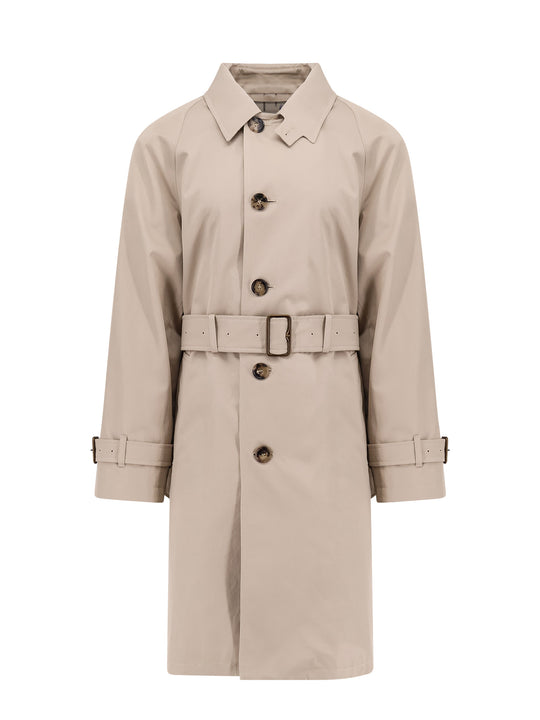 Organic Cotton Trench With Check Lining