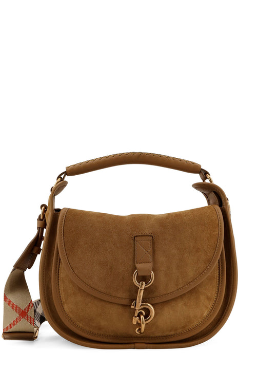 Messenger Leather And Suede Shoulder Bag