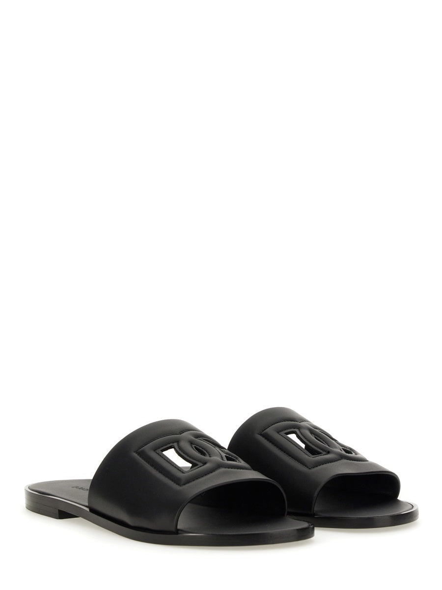 Dolce & Gabbana Sandals - Black | Wanan Luxury