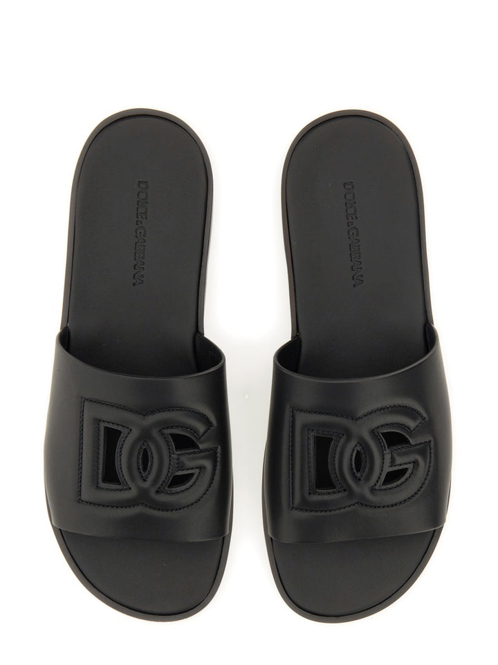 Dolce & Gabbana Sandals - Black | Wanan Luxury