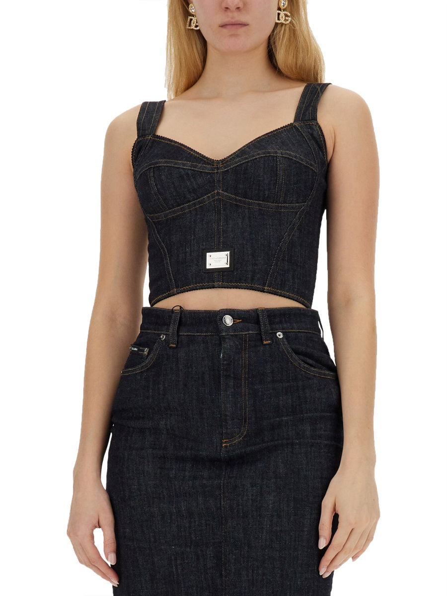 Dolce & Gabbana Tops - Blue | Wanan Luxury