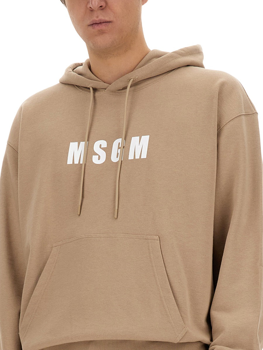 MSGM Sweatshirts - Beige | Wanan Luxury