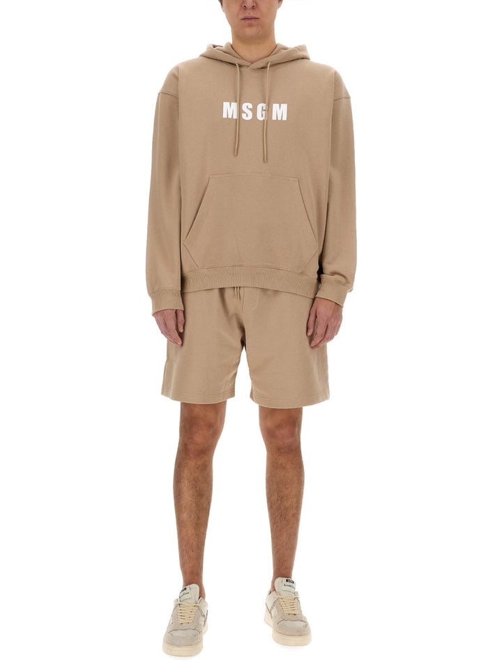 MSGM Sweatshirts - Beige | Wanan Luxury