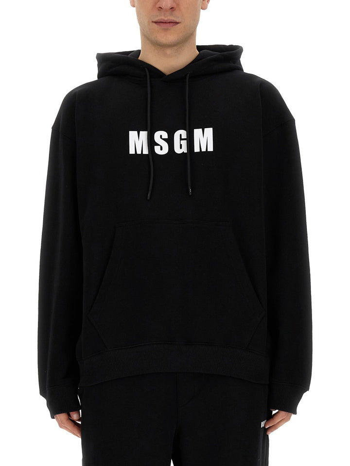 MSGM Sweatshirts - Black | Wanan Luxury