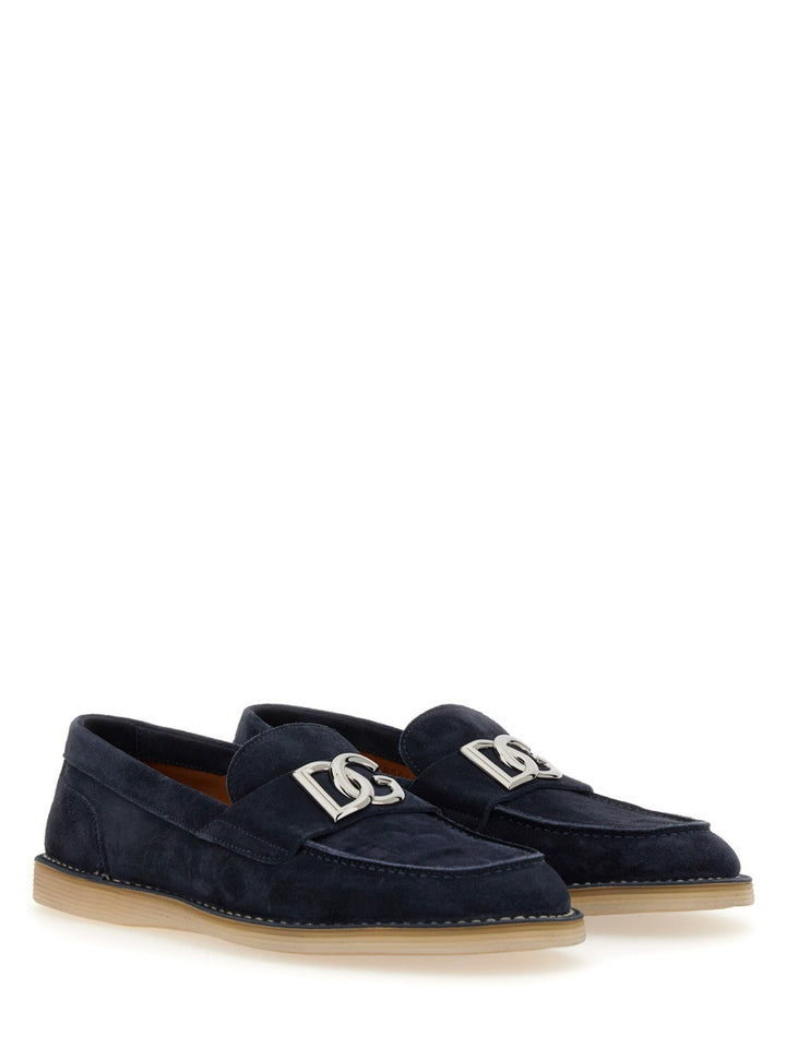 Dolce & Gabbana Loafers - Blue | Wanan Luxury