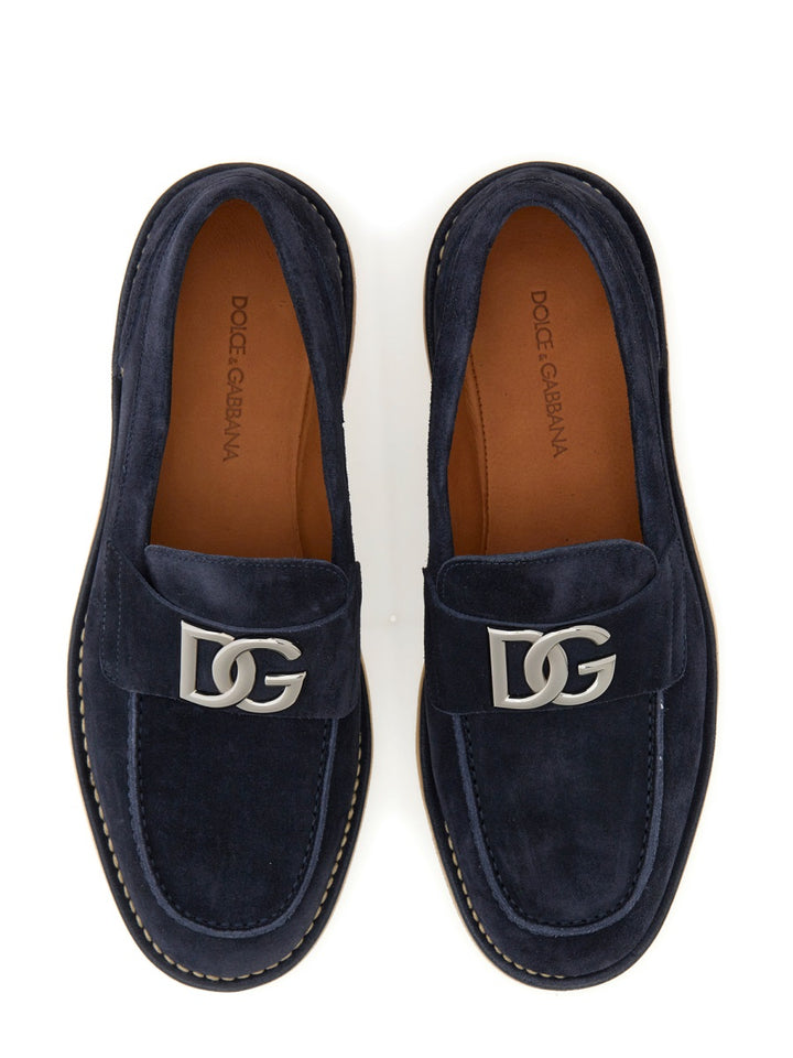 Dolce & Gabbana Loafers - Blue | Wanan Luxury