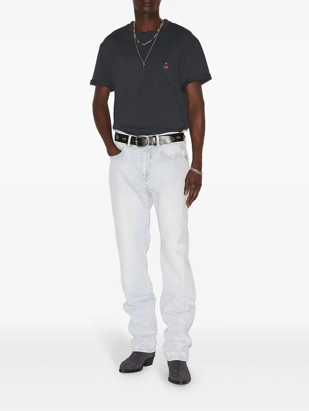 Marant T-shirts - Blue | 908121c72898406afcf1acd8401ac8aa14400d79