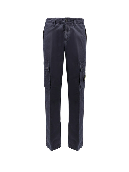 Cotton Cargo Trouser With Iconic Logo Patch
