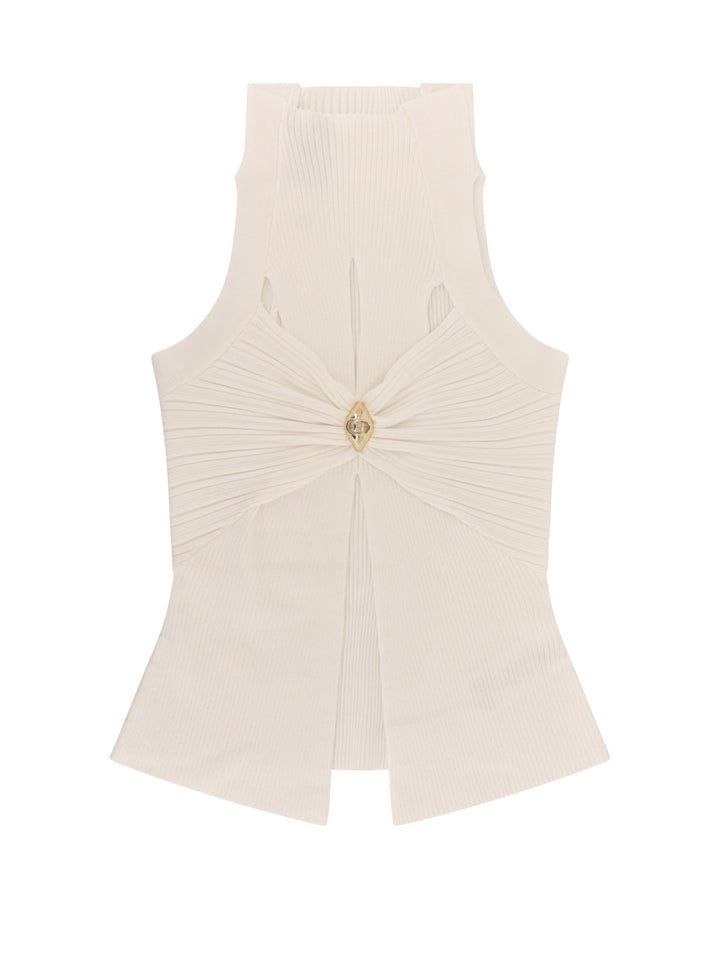 Elisabetta Franchi T-shirts and Polos - Light and natural | 49cdfeb22a01de6650e21daa8f9624ddbafae2fc