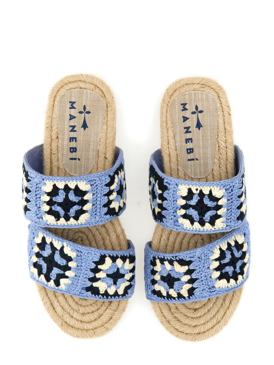 Manebí Flat Shoes - Blue | Wanan Luxury