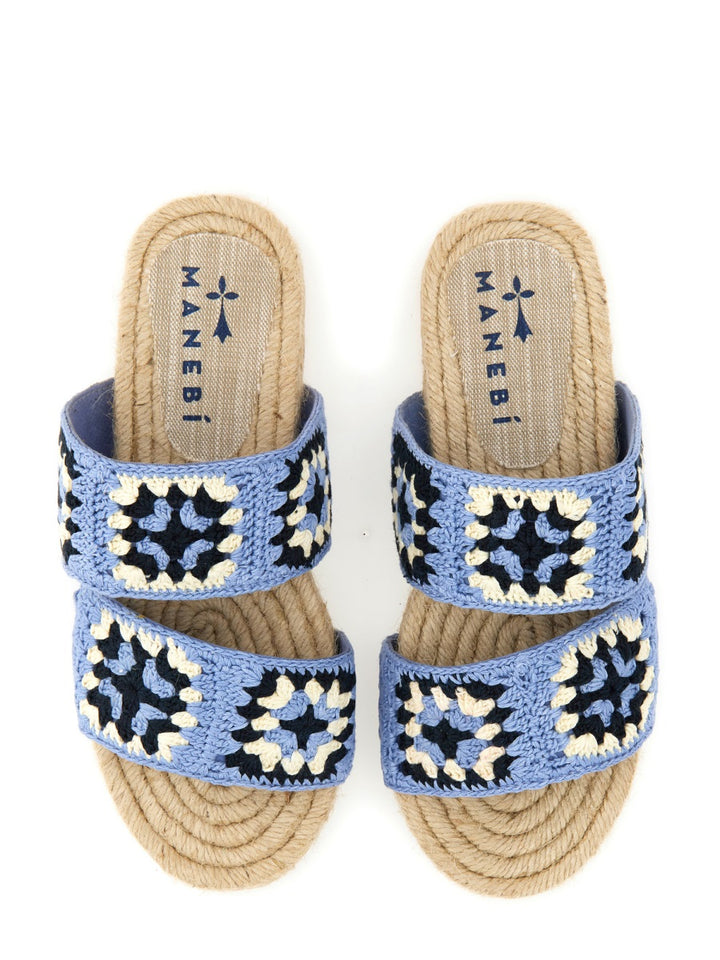 Manebí Flat Shoes - Blue | Wanan Luxury