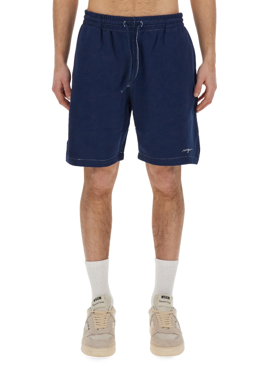MSGM Shorts - Blue | Wanan Luxury