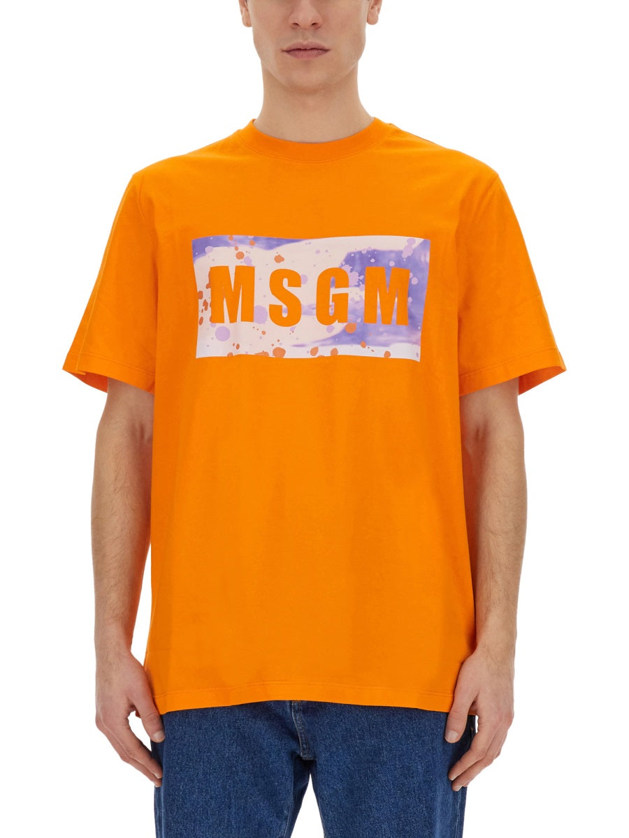 MSGM T shirts - Orange | Wanan Luxury