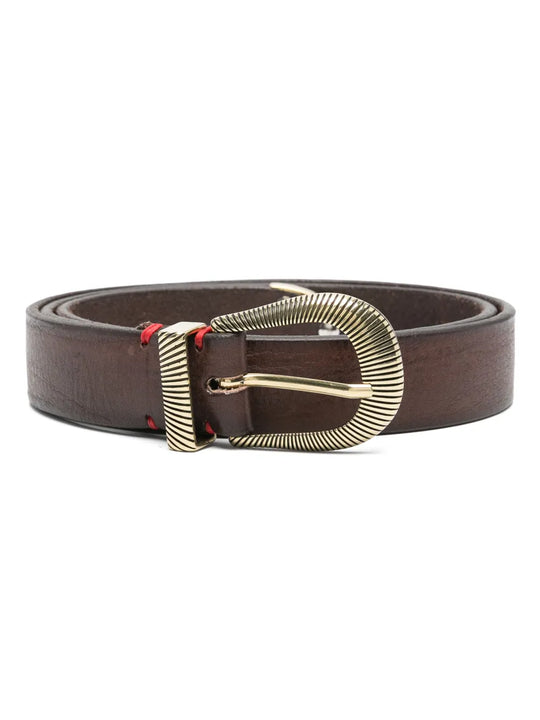 Belt With Engraved Buckle