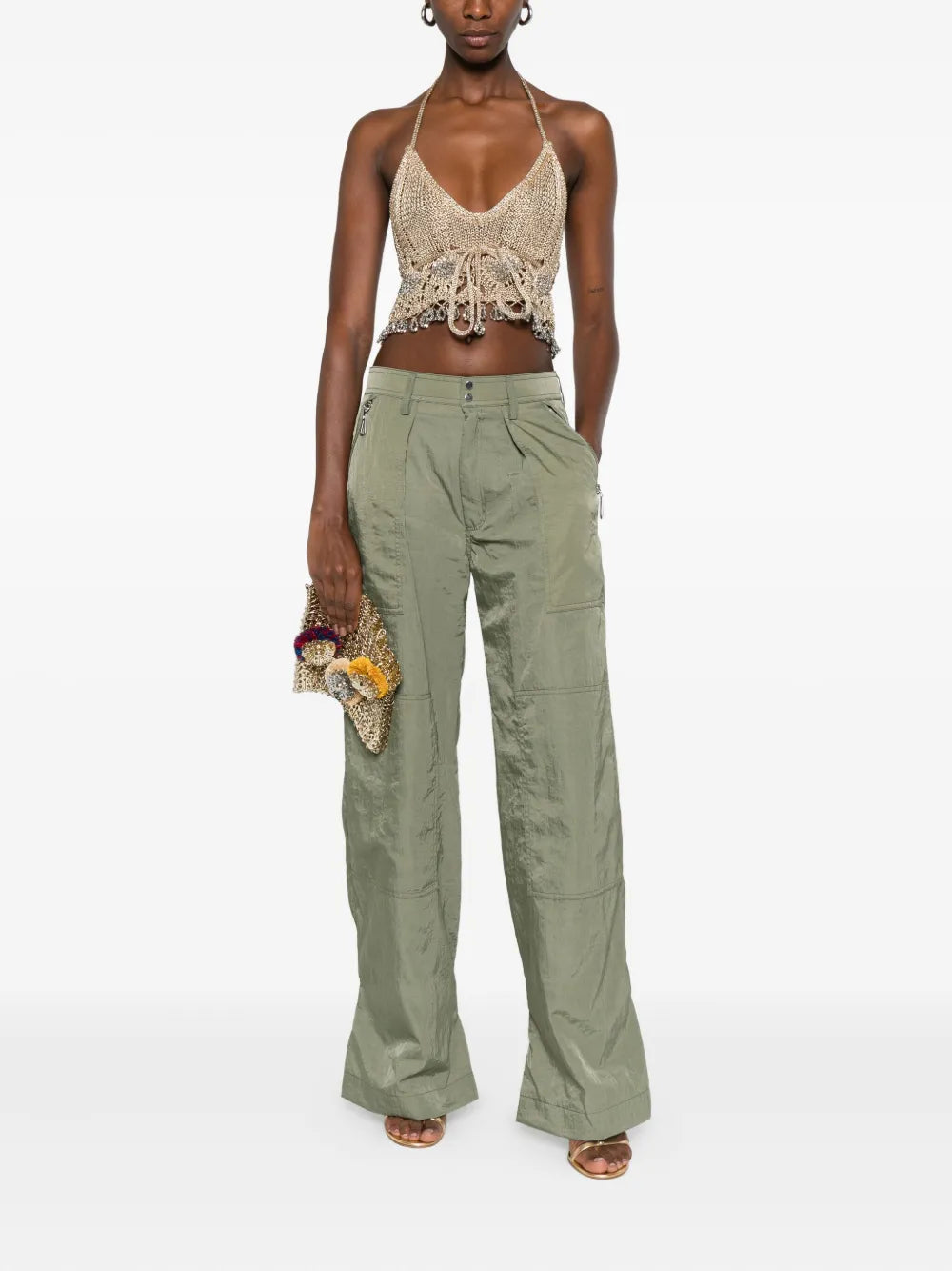 Rabanne PANTS - Green | 32a5b76a330d34757bf2cfe4df1459568725f598