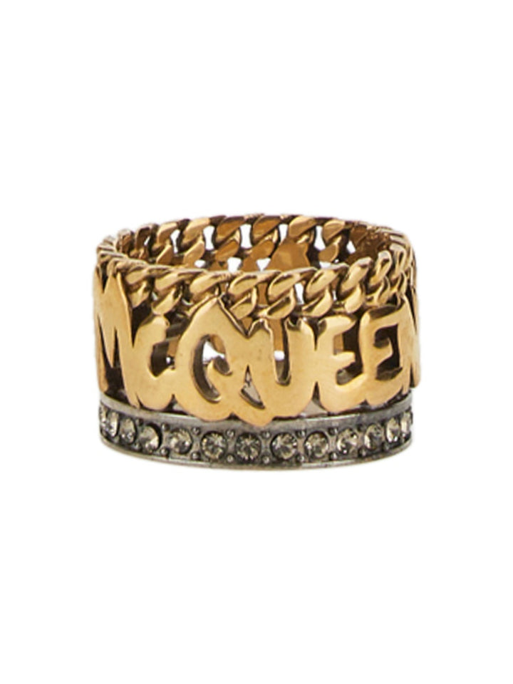 Alexander McQueen Rings - Gold | Wanan Luxury