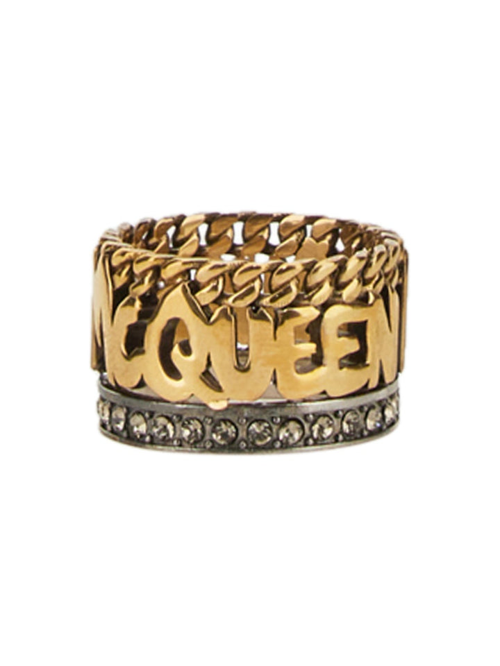 Alexander McQueen Rings - Gold | Wanan Luxury
