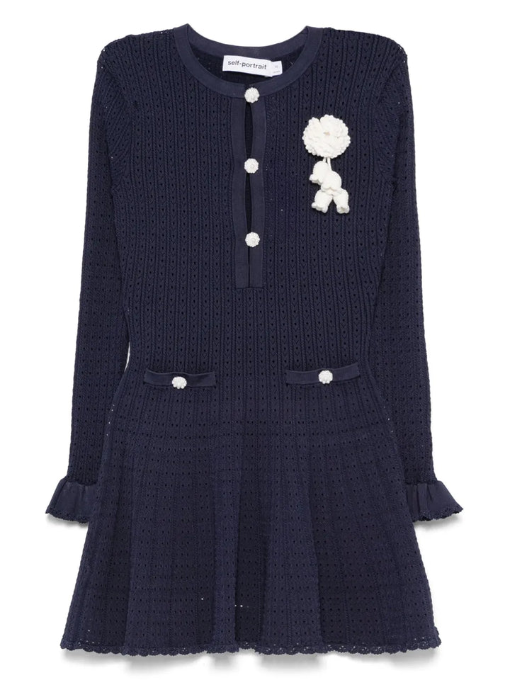 Self-Portrait DRESS - Blue | 47c08f895ab6dc6a53d31c733f8949ae0ae28574