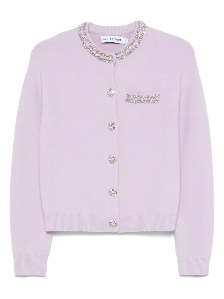 Self-Portrait SWEATER - Pink & Purple | 46a118c47e233228c133b44408a8046b000af2a9