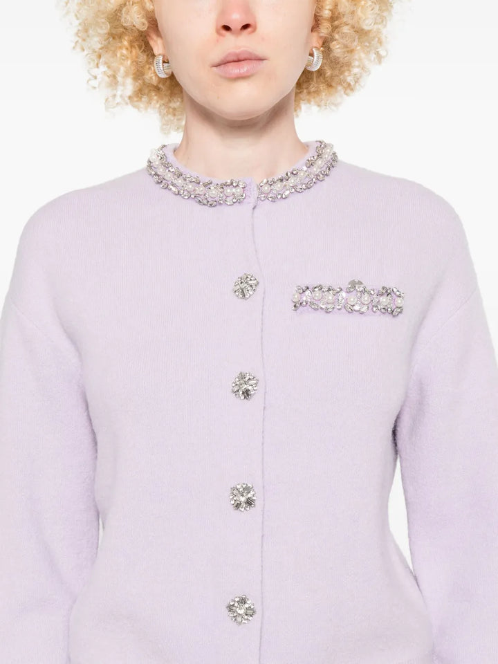 Self-Portrait SWEATER - Pink & Purple | 605ef70f9c6c39ea972f7b7e04e4c886849bcc7d
