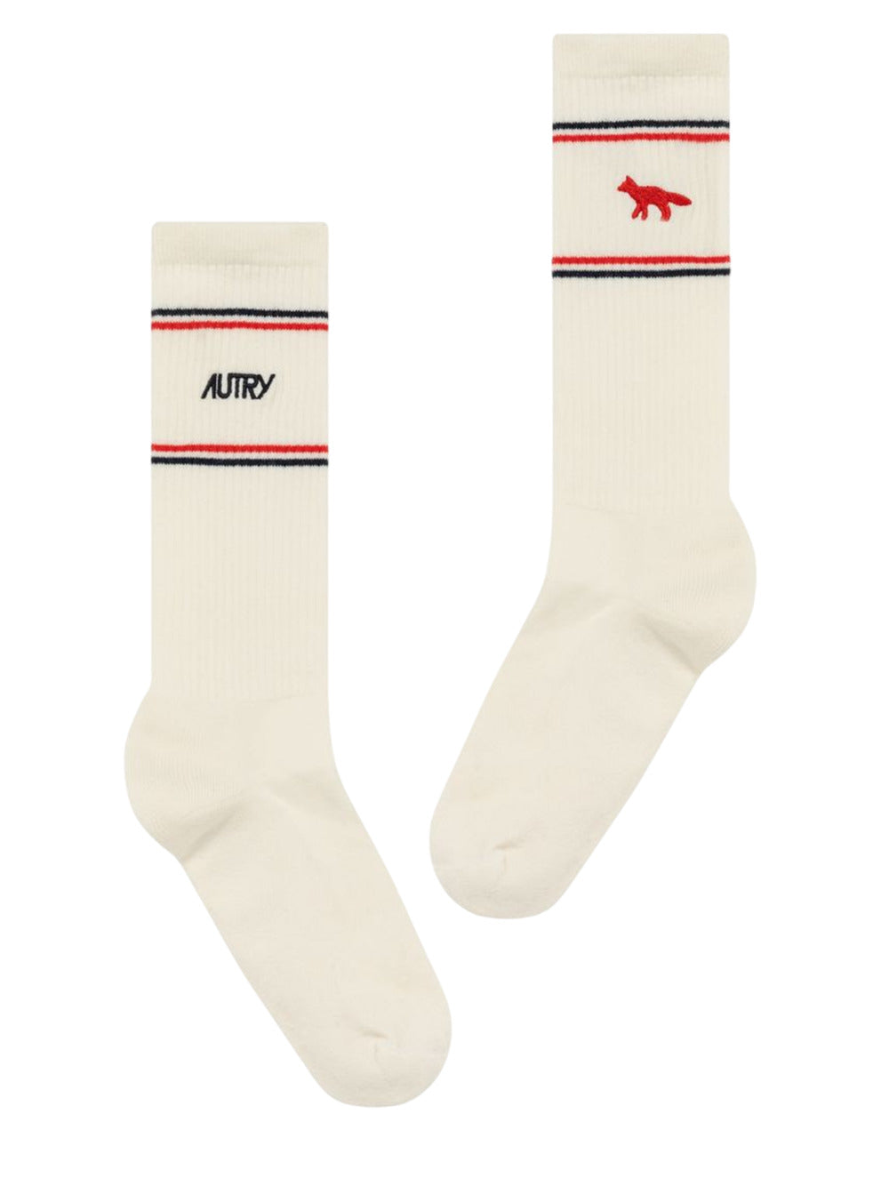 Autry X Maison KitsunÈ SOCKS - White | 0ee6d7dbcad26731f04fc1976702d7532cc10727