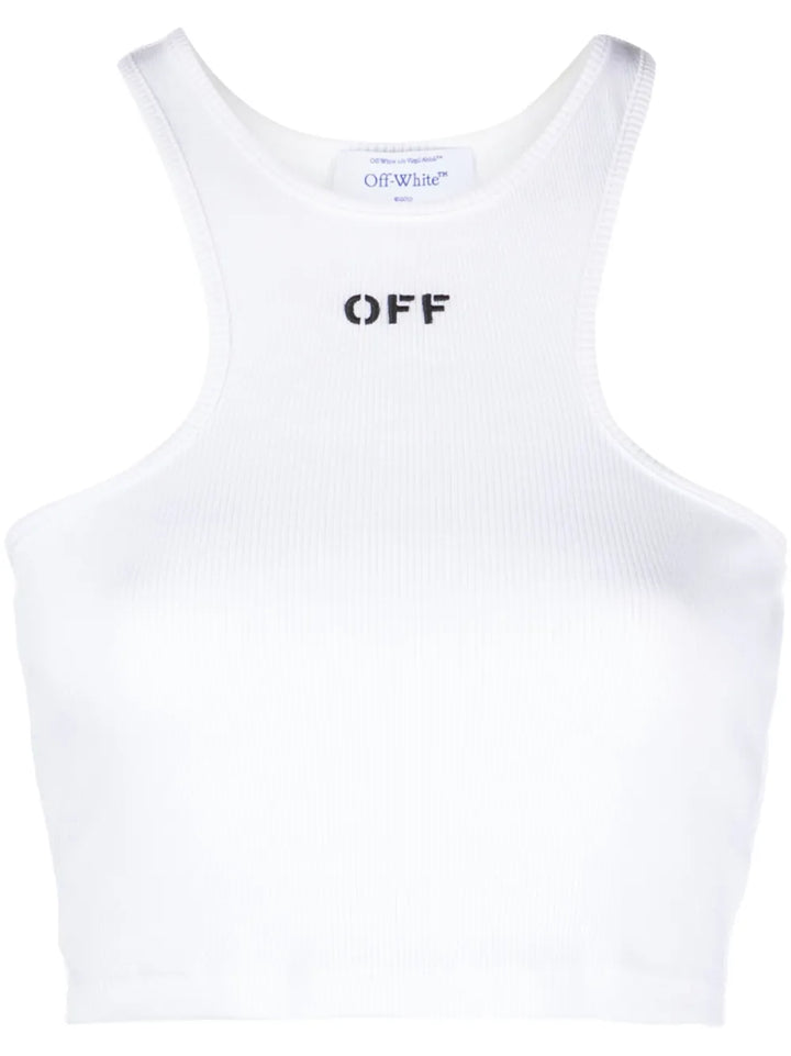 Off White Vest & tank - White | e5a678f5b4cfcf4c161ebe32a36486d3020734ed