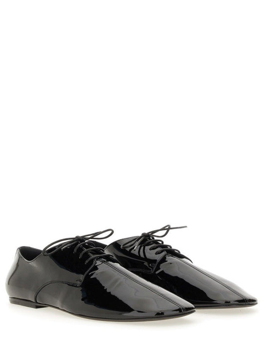 Patent Leather Lace-Up Shoe