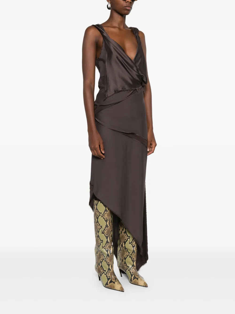 The Attico DRESS - Brown | b2e3b3323d56f7f315cb0c643fec8ecf464b64f9